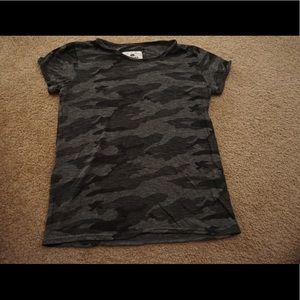 Black Camo Tee Shirt/ Top